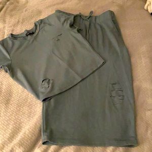 Crop top and skirt set